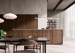 walnut kitchen custom marble high end geneva 