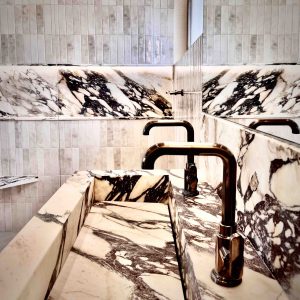 bathroom shower marble calacatta viola geneve luxury