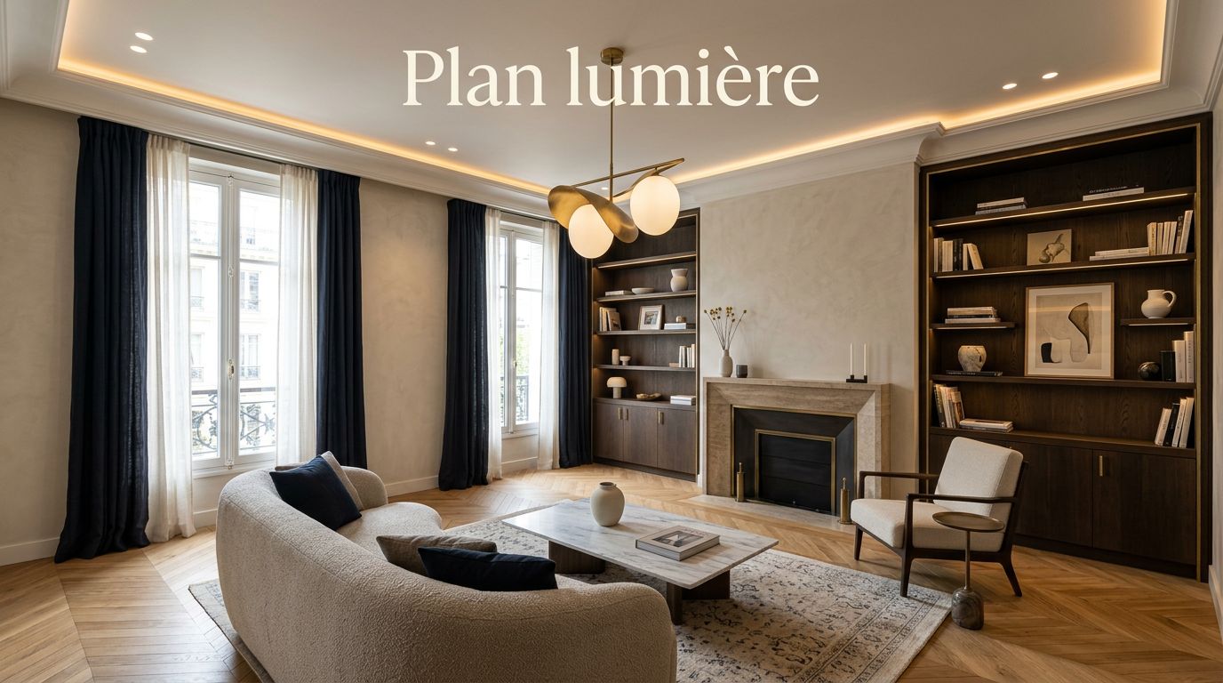 Plan lumière d'appartement : les décisions à prendre très tôt